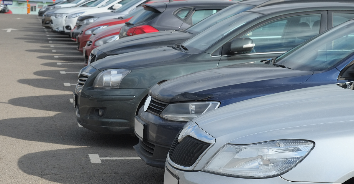 Affordable used car parked near a Quebec campus